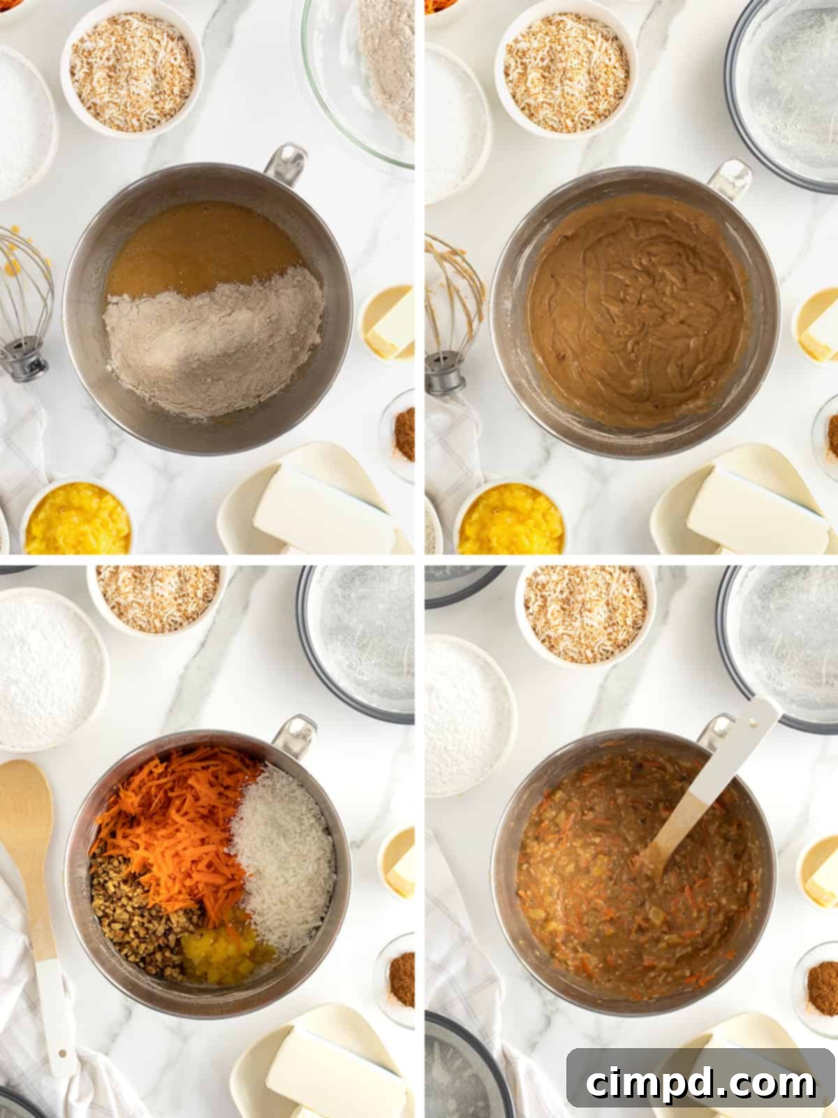 Warmly Spiced Carrot Coconut Cake with Tangy Cream Cheese Frosting 8 Coconut Carrot Cake with Cinnamon Cream Cheese Frosting by The BakerMama