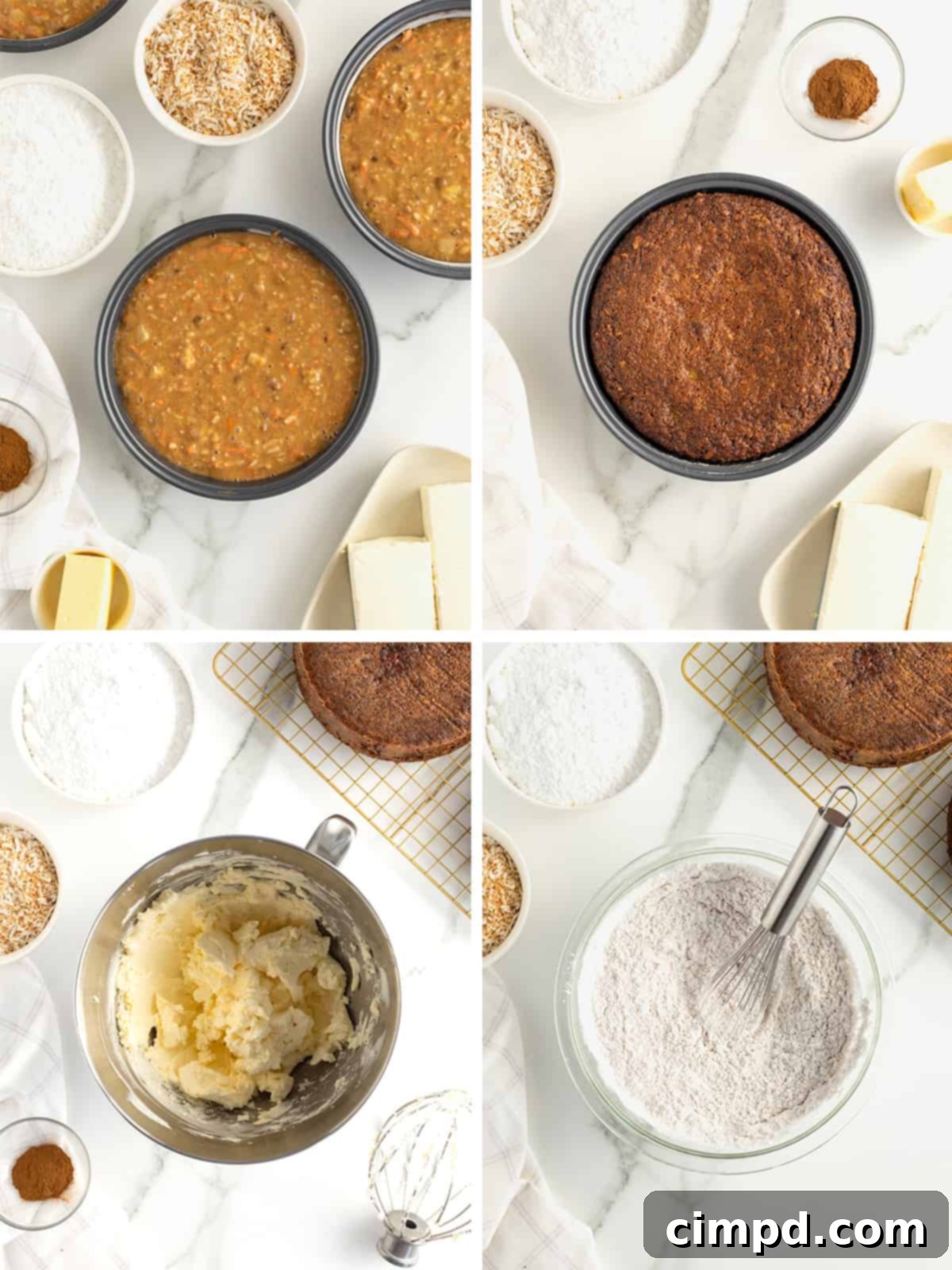 Warmly Spiced Carrot Coconut Cake with Tangy Cream Cheese Frosting 9 Coconut Carrot Cake with Cinnamon Cream Cheese Frosting by The BakerMama