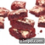 Marshmallow Swirled Red Velvet Brownies