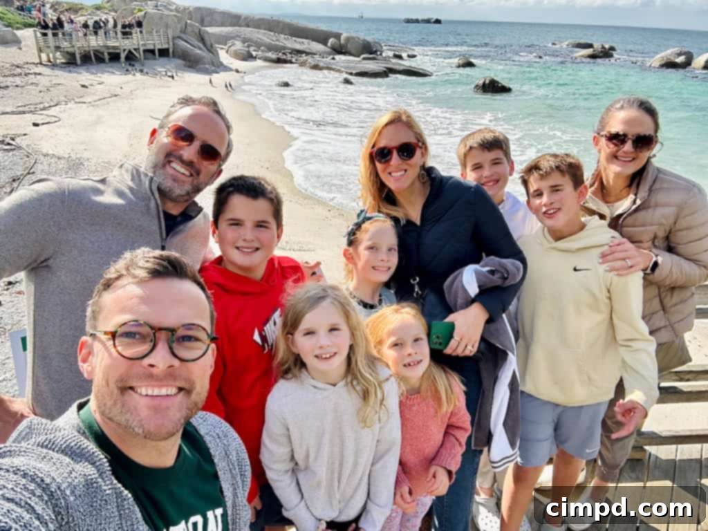 Exploring the Wonders of South Africa and Zambia 14 Family and friends at Boulders Penguin Beach in Cape Town.