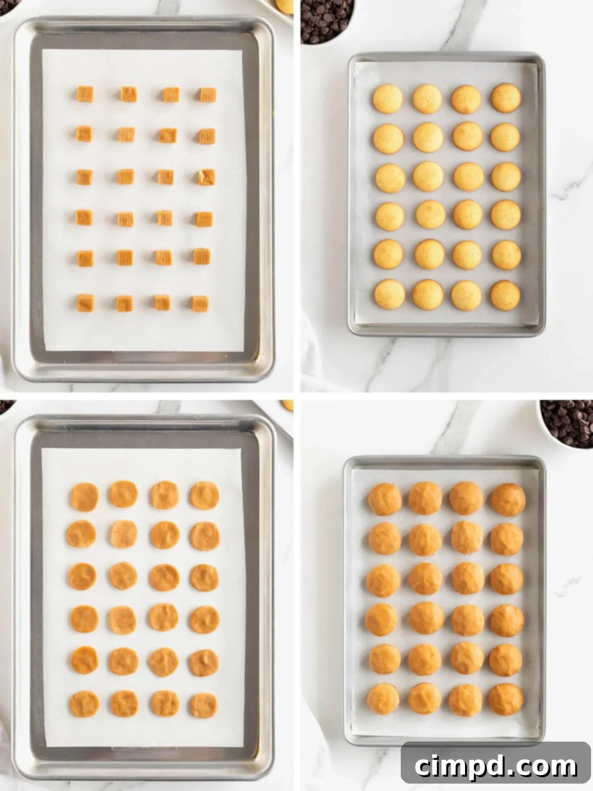 Steps to make Homemade Twix Bites.