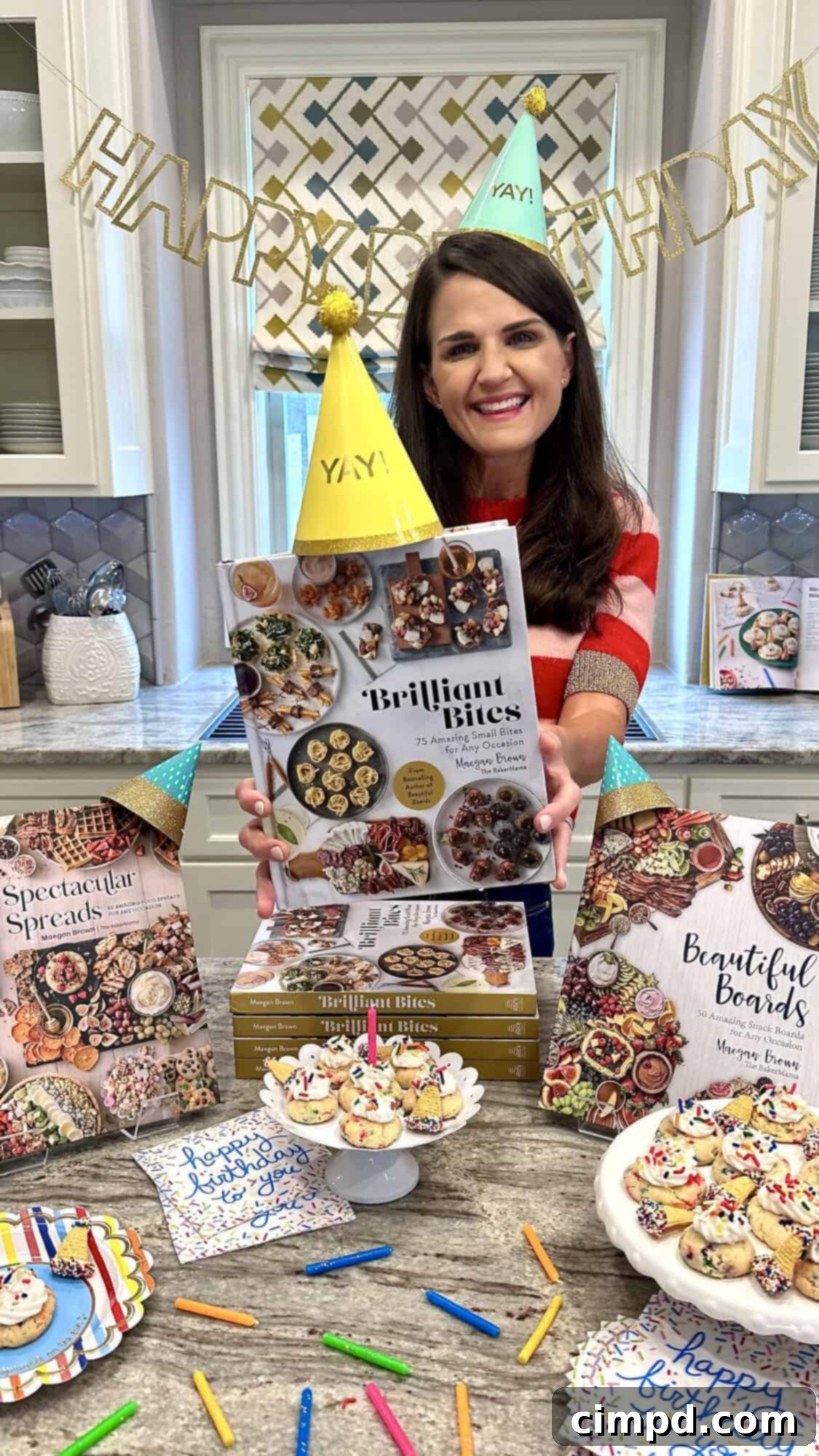 Maegan Brown celebrating the one year anniversary.