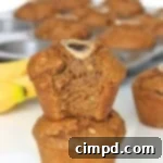 Gingerbread Banana Muffins with a hint of spice and sweetness