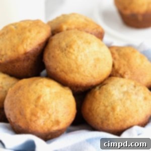 A large white bowl of banana muffins.