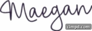 Maegan's handwritten signature