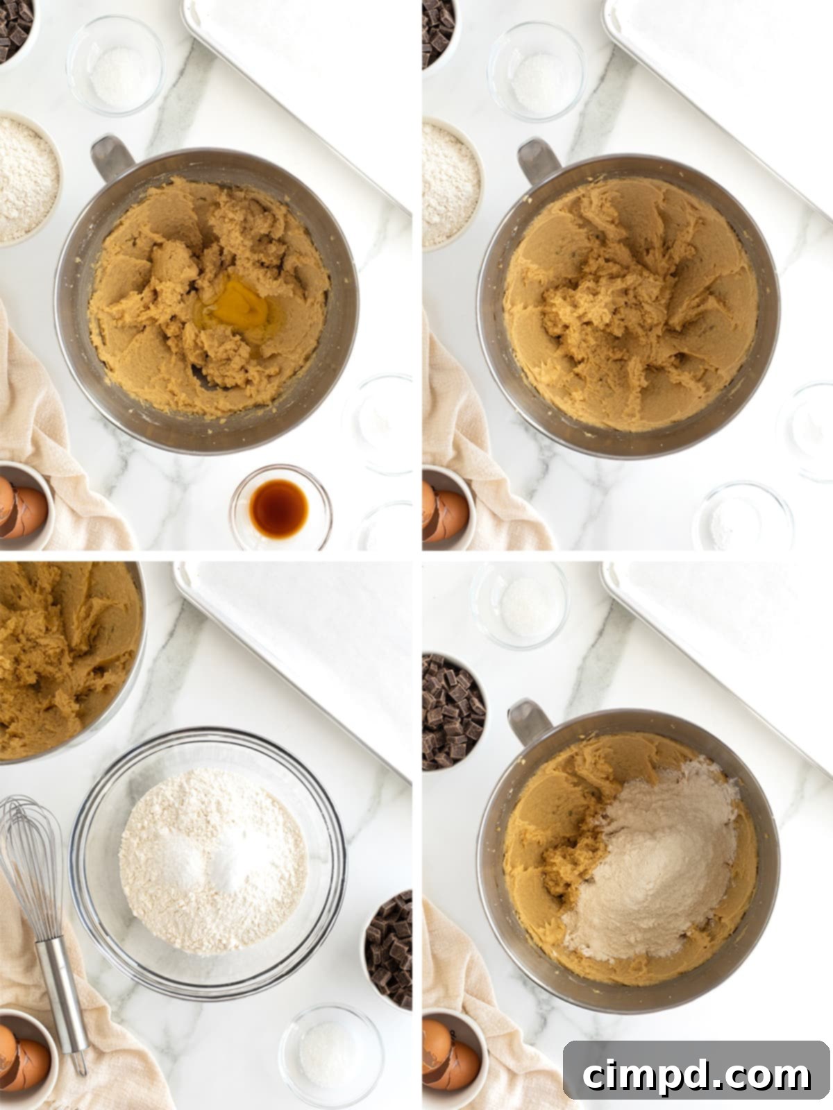 Steps to make Sea Salt Chocolate Chunk Cookies.