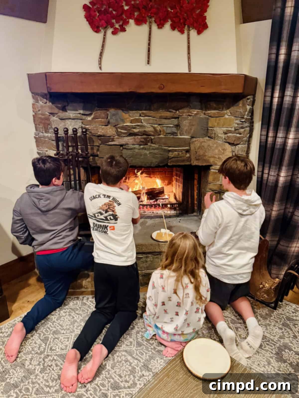 A gourmet s'mores kit presented elegantly at the Stein Eriksen Lodge in Deer Valley, Utah.