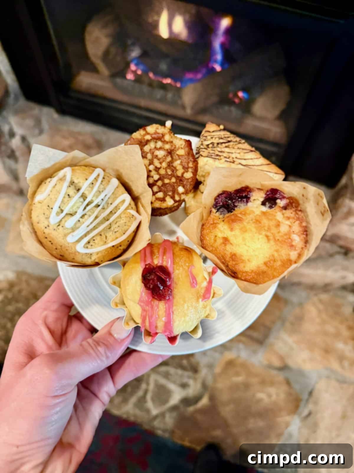 A delightful daily pastry plate at the Stein Eriksen Lodge breakfast buffet.