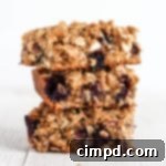 Chewy Brown Butter Blueberry White Chocolate Oat Bars 2 Brown Butter Blueberry White Chocolate Oat Bars recipe image