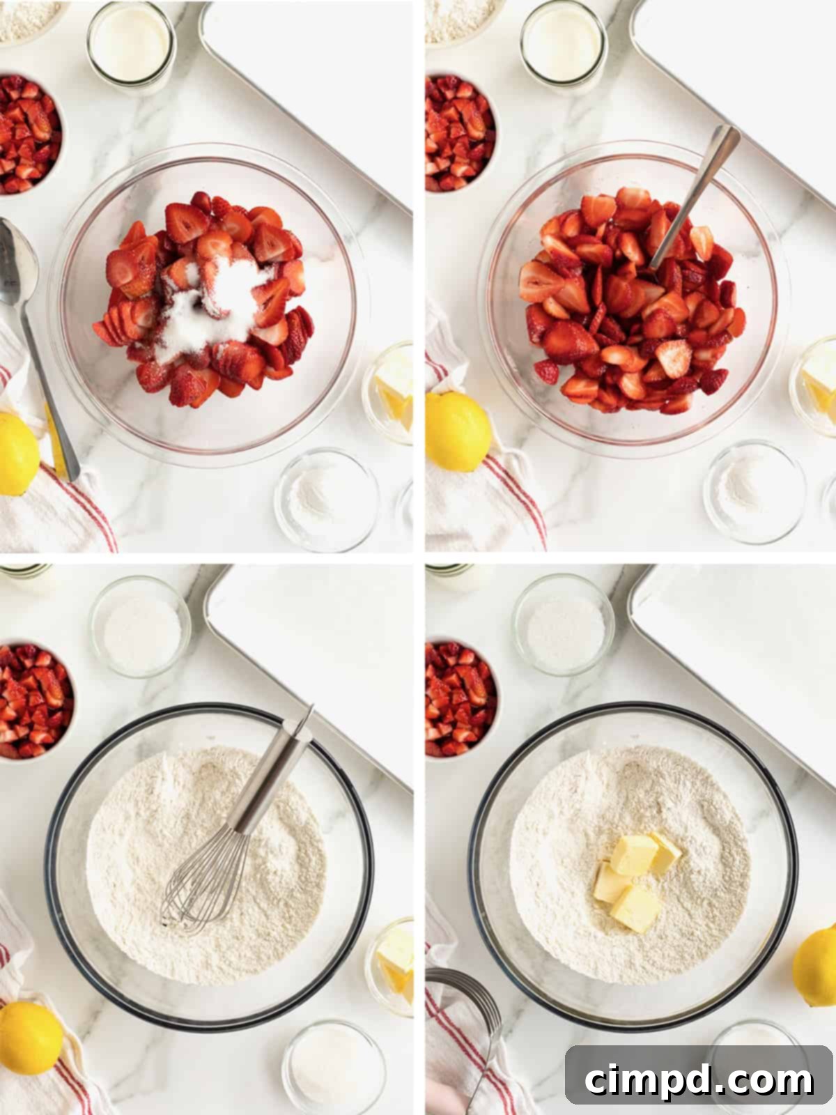 Scone Strawberry Shortcake 6 Steps to make Strawberry Scone Shortcakes.