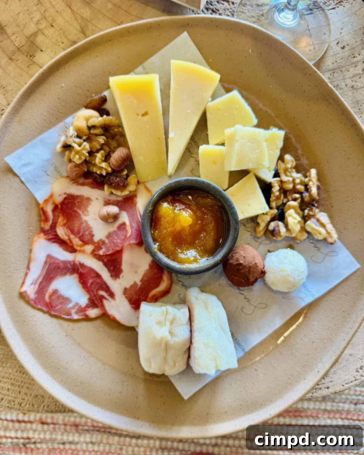 A beautiful selection of artisanal Azorean cheeses, highlighting the island's dairy produce.