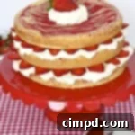 Strawberry Cream Swirl Cake 3 Thumbnail image of Strawberries and Cream Swirl Cake