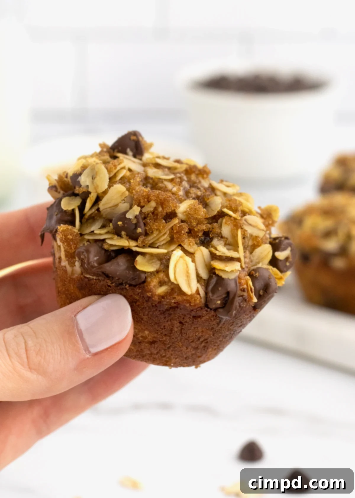 Greek Yogurt Chocolate Chip Oat Muffins 8 Assortment of different muffin types, including banana, blueberry, and chocolate chip, arranged beautifully.