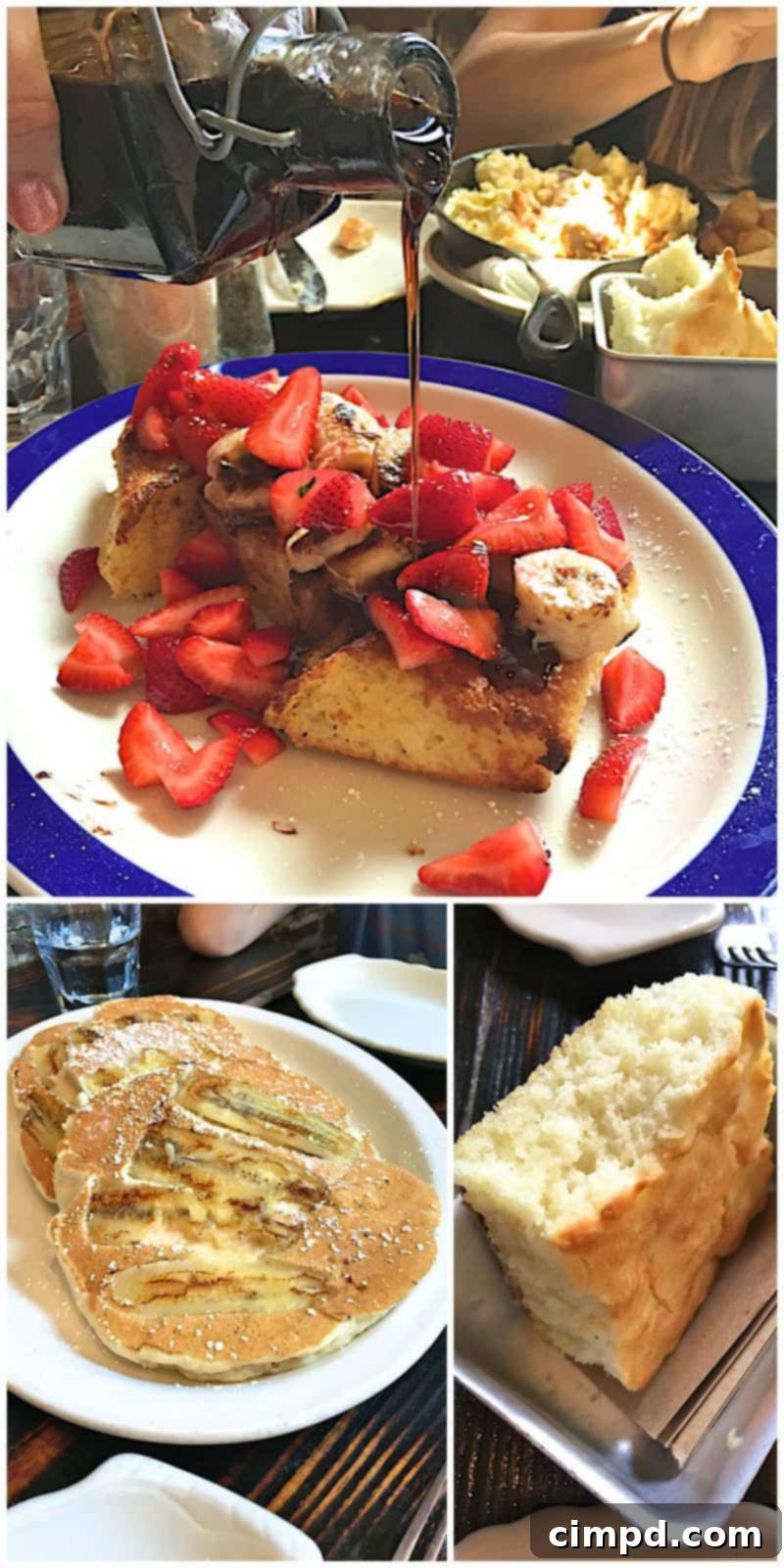 Delicious brunch spread at Jacob's Pickles, including biscuits