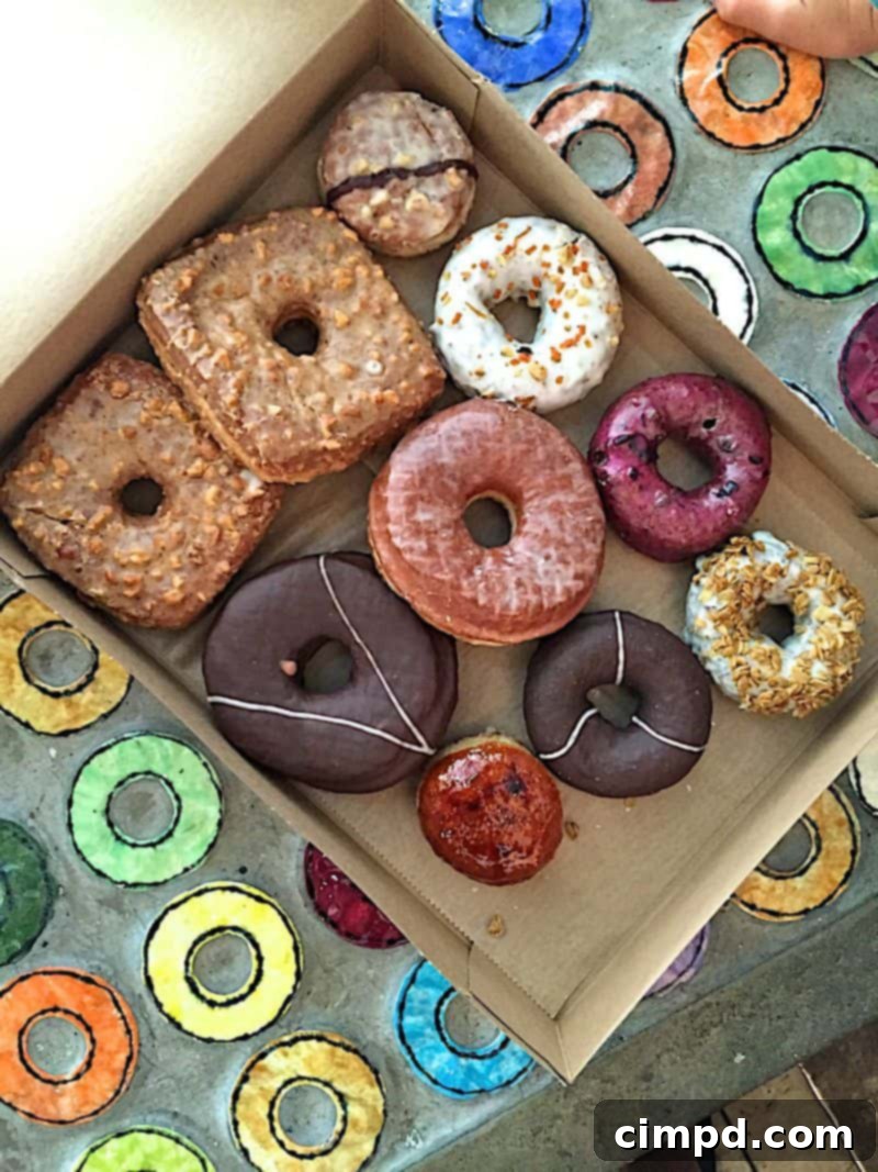 Variety of gourmet doughnuts from Doughnut Plant