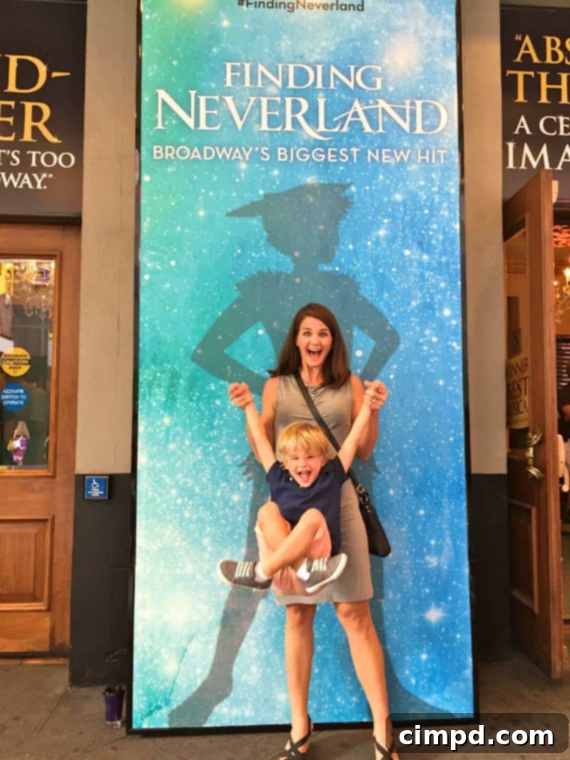 Broadway playbill for Finding Neverland
