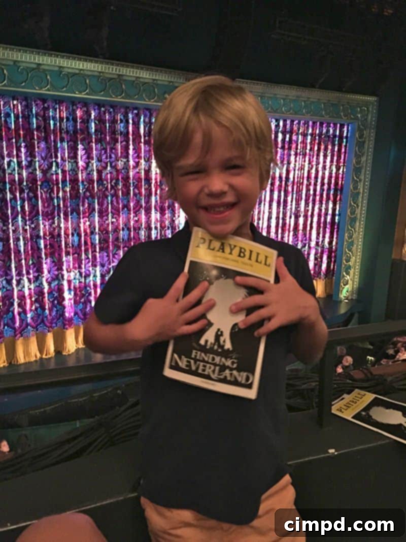 Inside a Broadway theatre during a performance