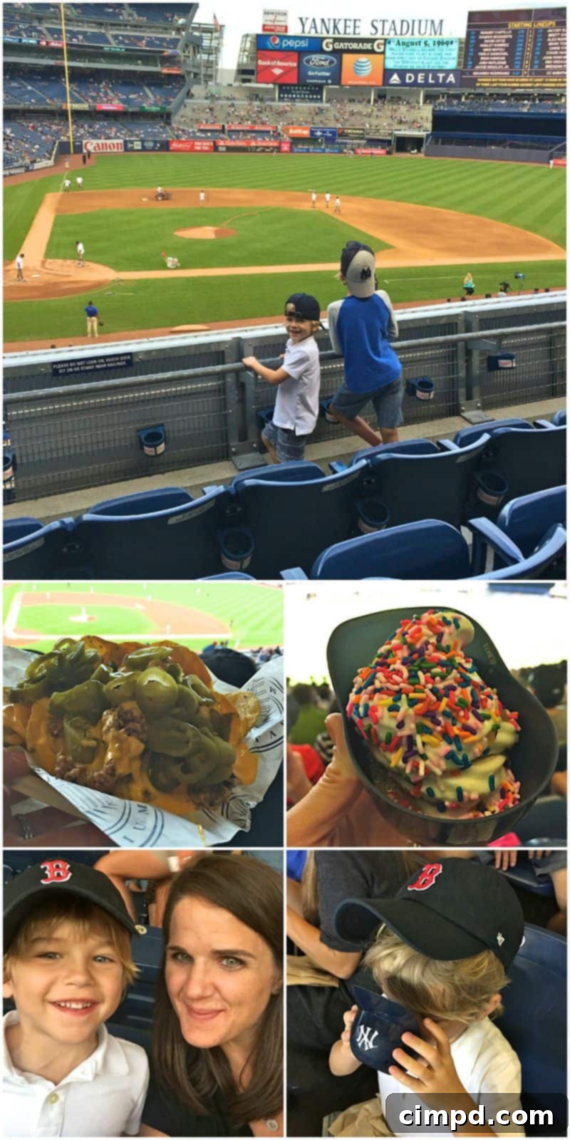 Yankees baseball game in action at the stadium