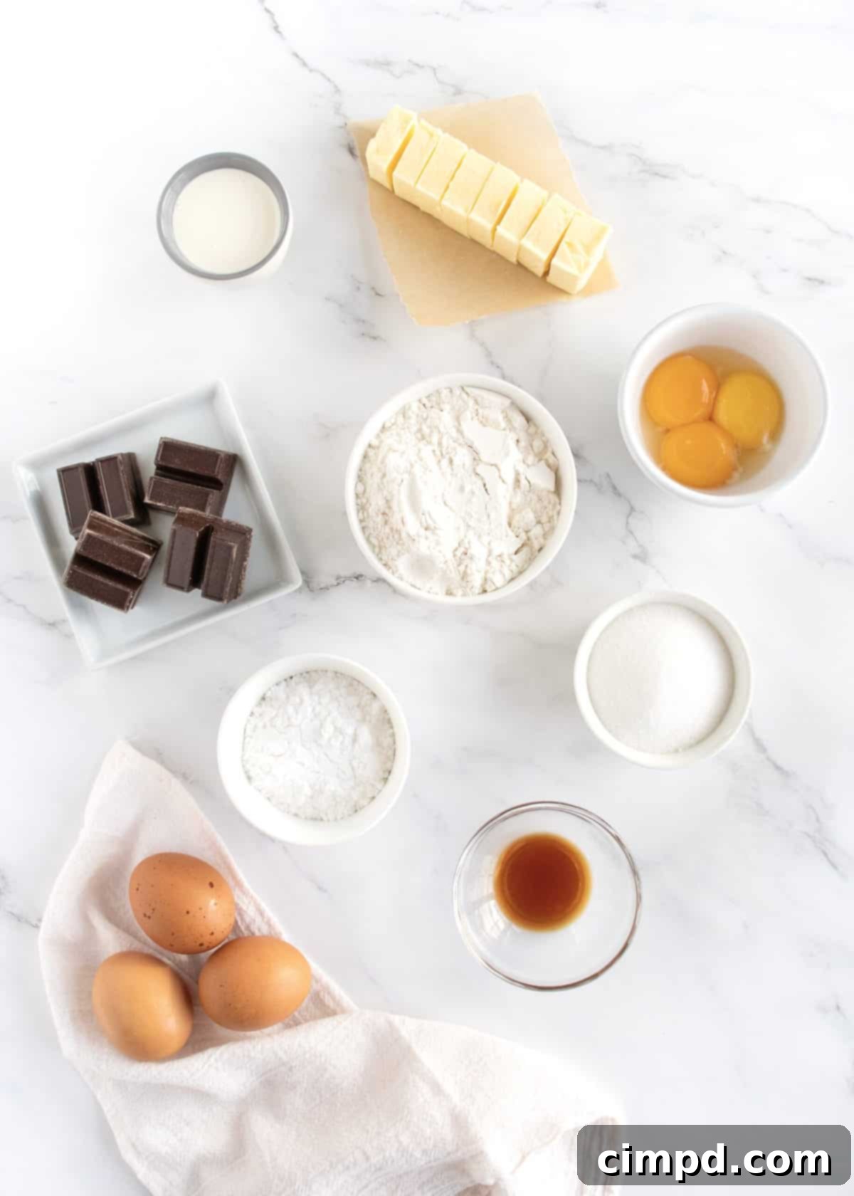 Molten Chocolate Cakes Ingredients