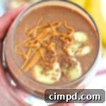 Irresistible Chocolate Peanut Butter Smoothie 3 Chocolate Peanut Butter Smoothie