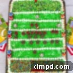 Football Pitch Chocolate Chip Cookie Cake 3 Football Field Chocolate Chip Cookie Cake with festive decorations