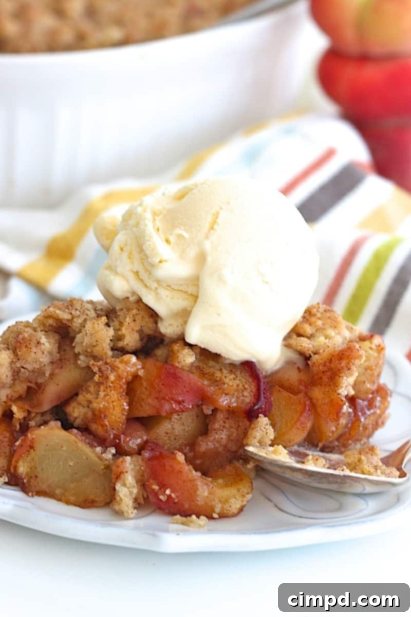 Classic Snickerdoodle Peach Cobbler fresh from the oven, ready to be served