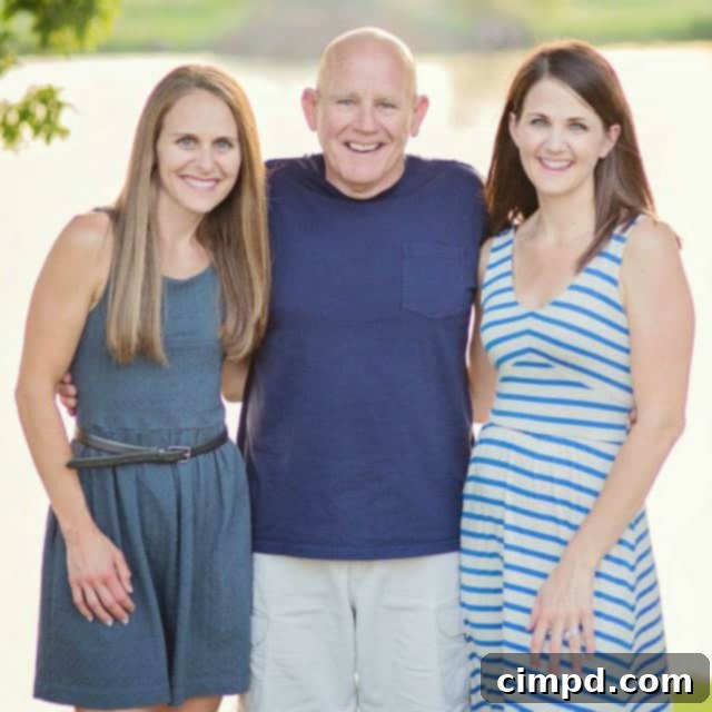 Overhead view of a baked Snickerdoodle Peach Cobbler on a wooden surface