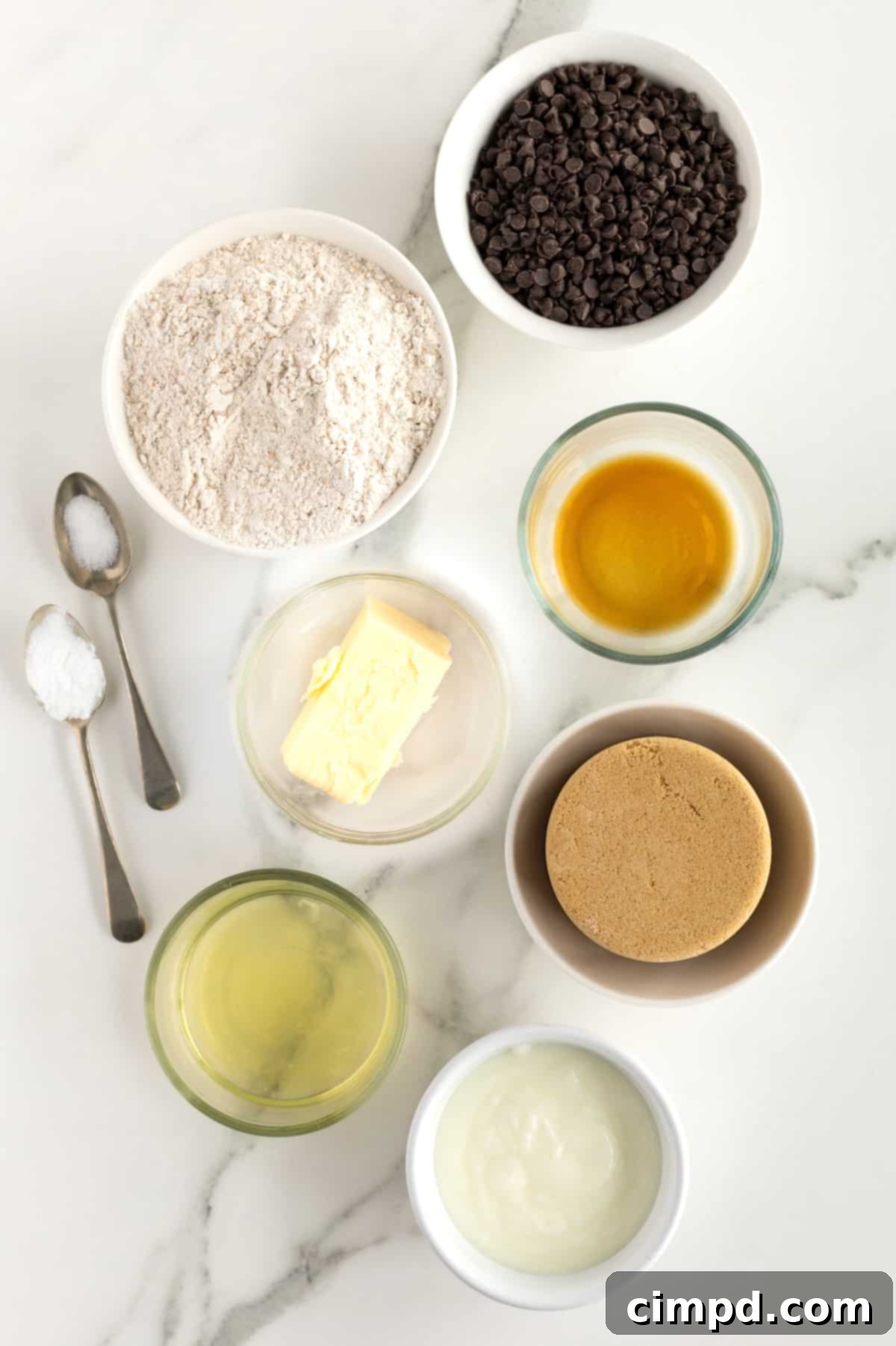 Bite-Sized Chocolate Chip Bliss 5 Healthier Mini Chocolate Chip Cookies by The BakerMama