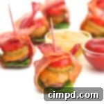 Bacon-Wrapped Cheeseburger Bites, ideal for game day