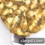Marbled Pumpkin and Goat Cheese Frittata with Sage 3 Pumpkin Swirled Goat Cheese Frittata with Sage - Recipe Card Image