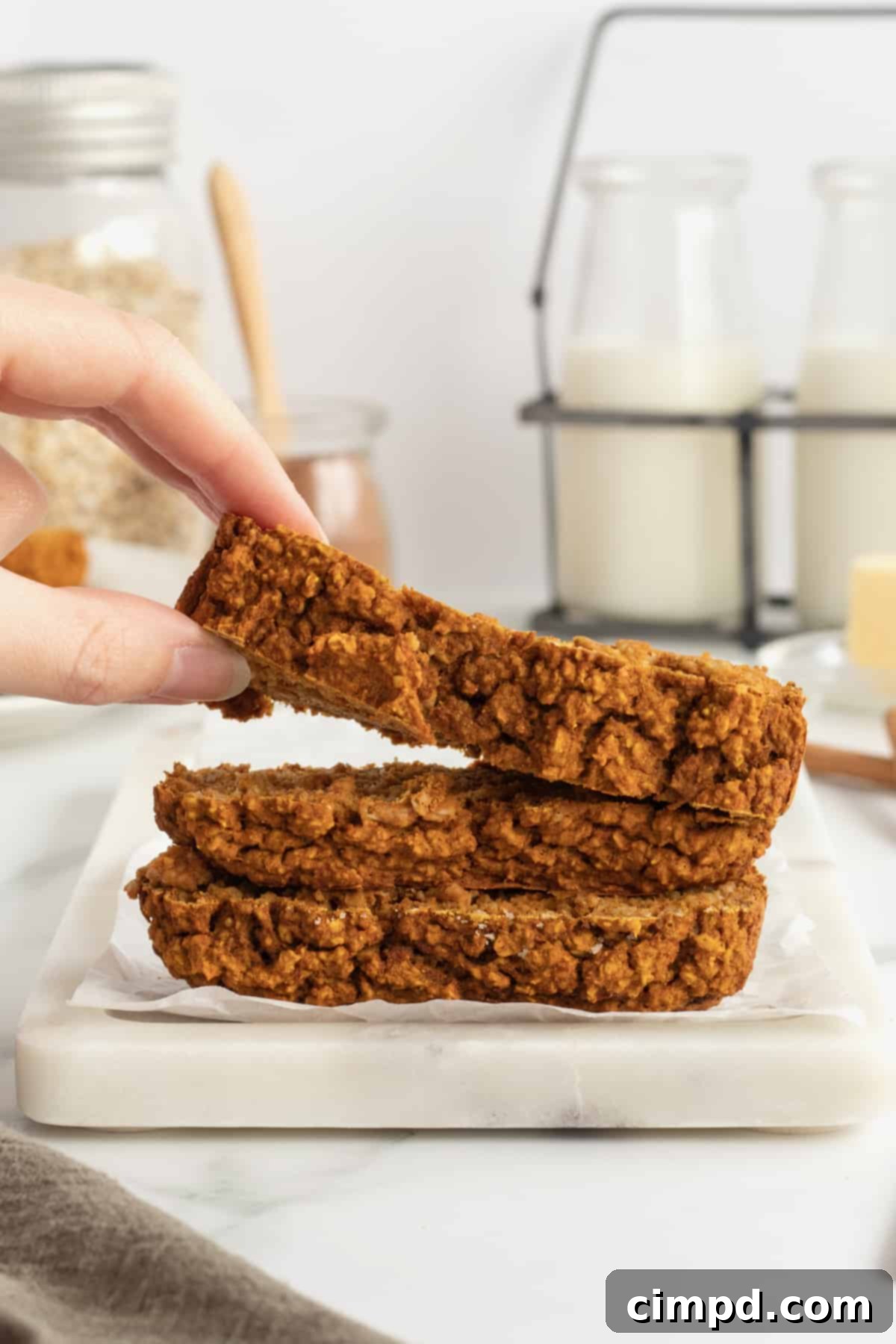 Healthy Flourless Pumpkin Bread by The BakerMama