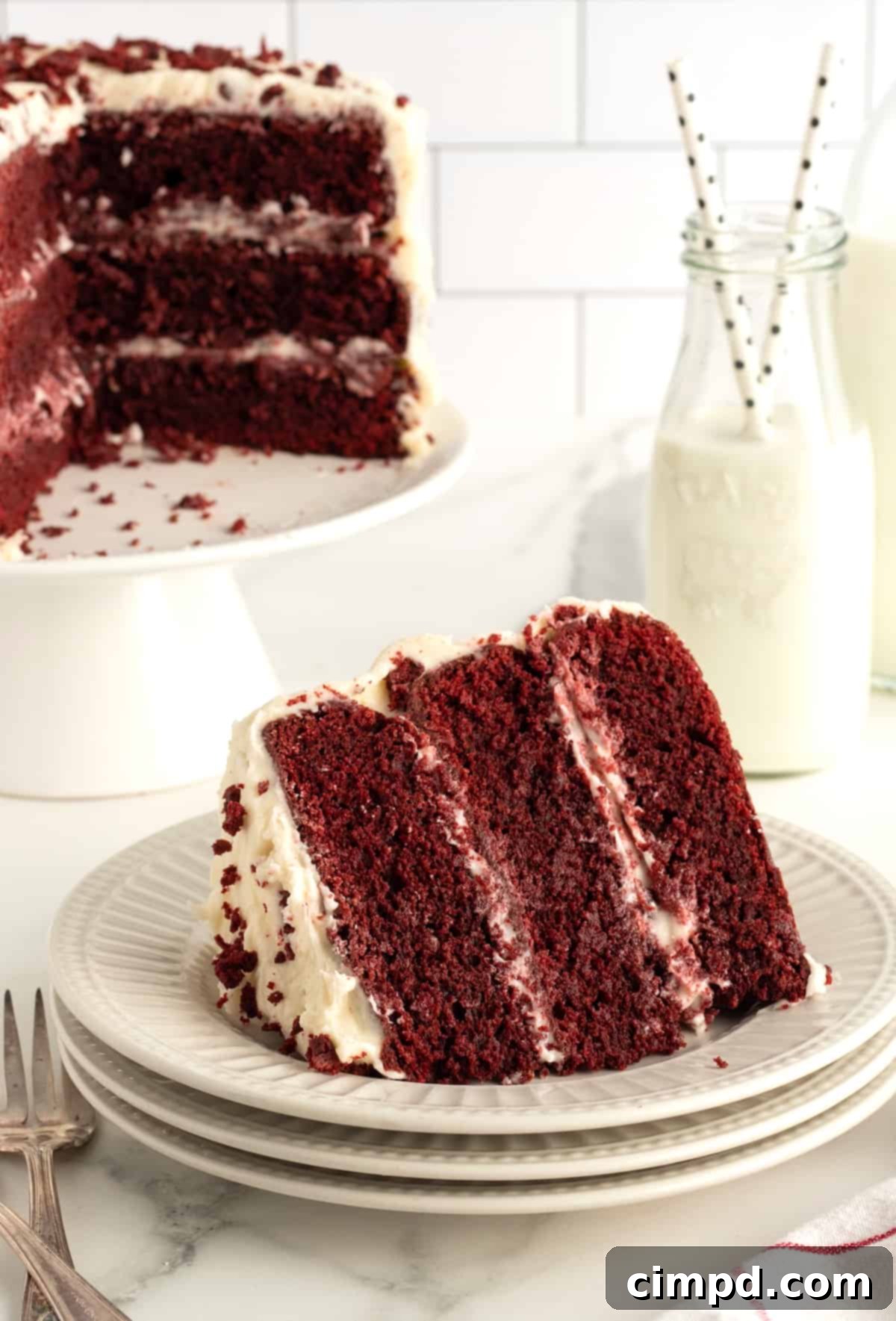 Scarlet Velvet Bliss 4 Red Velvet Cake by The BakerMama