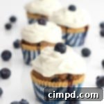 Thumbnail of a Healthy Whole Wheat Blueberry Breakfast Cupcake