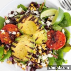 Smoky Avocado and Heirloom Tomato Salad 2 Grilled Avocado and Tomato Salad with Chipotle Cilantro Lime Vinaigrette