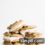Irresistible Choc-Oat-Chip Whoopie Pies 2 Choc-Oat-Chip Whoopie Pies ready to be served