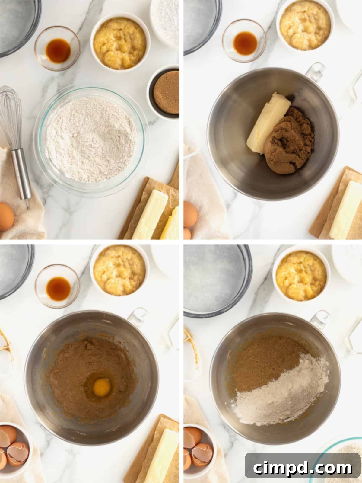 Nutty Brown Butter Banana Cake 9 Steps for making Banana Cake