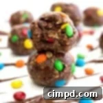 No-Bake Nutella M&M Oatmeal Balls