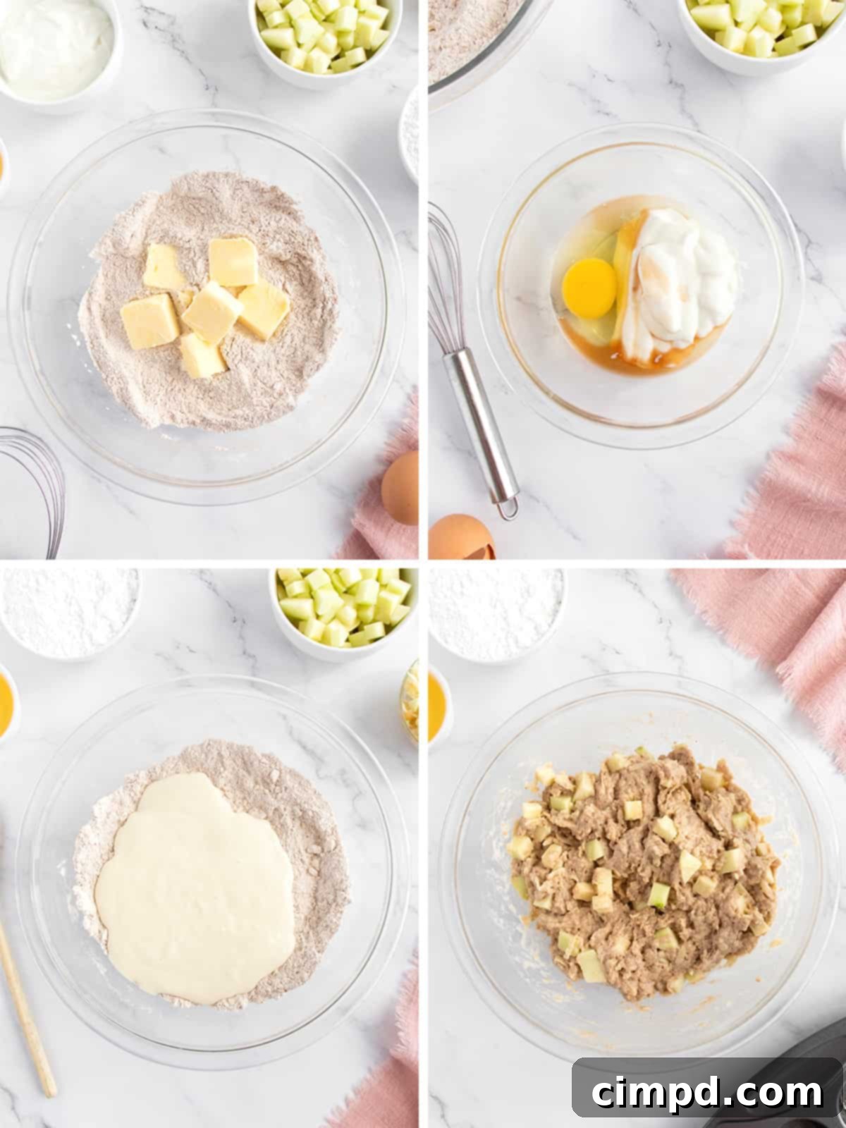 Baked Apple Fritters by The BakerMama