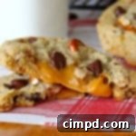 Caramel-Stuffed Chocolate Chip Pretzel Cookies