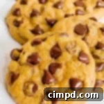 Pumpkin Chocolate Chip Cookies recipe card image