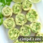 5 Ingredient 5 Minute Avocado Roll Ups