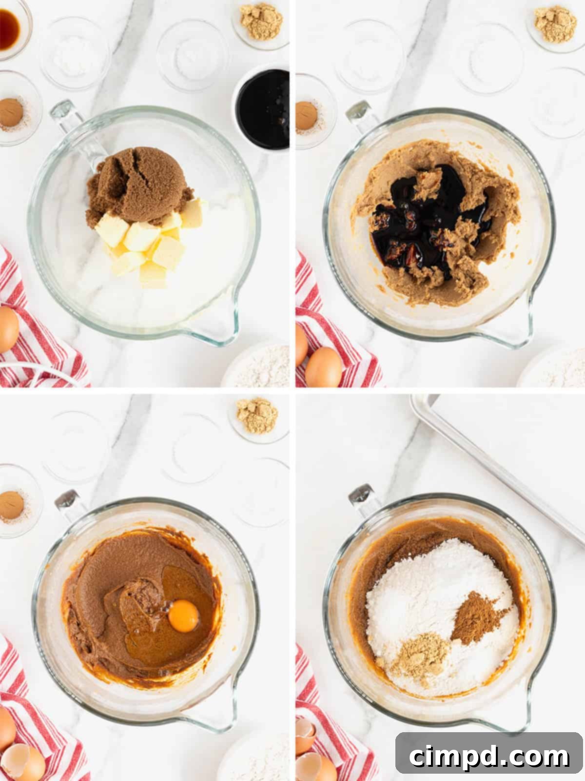 Spiced Gingerbread Delights 7 Steps to make gingerbread men cookie dough.