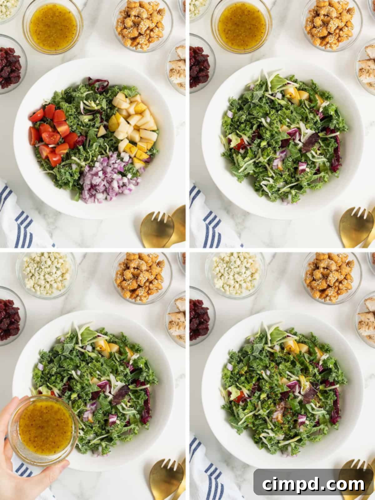 Quick 5-Minute Lunch Salad 9 Steps to make my favorite 5 minute lunch salad.