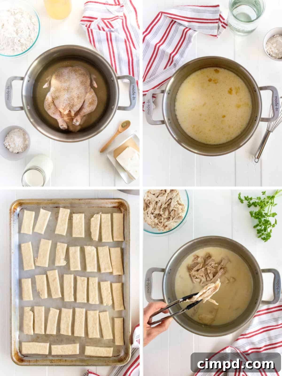 Homestyle Chicken and Dumplings by The BakerMama