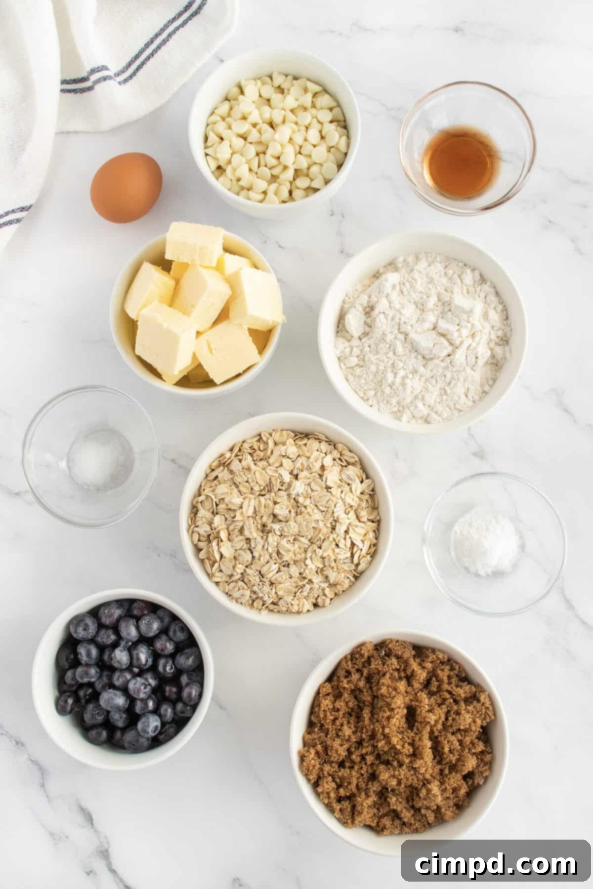 Luscious White Chocolate Blueberry Oatmeal Cookies 5 White Chocolate Blueberry Oatmeal Cookies by The BakerMama