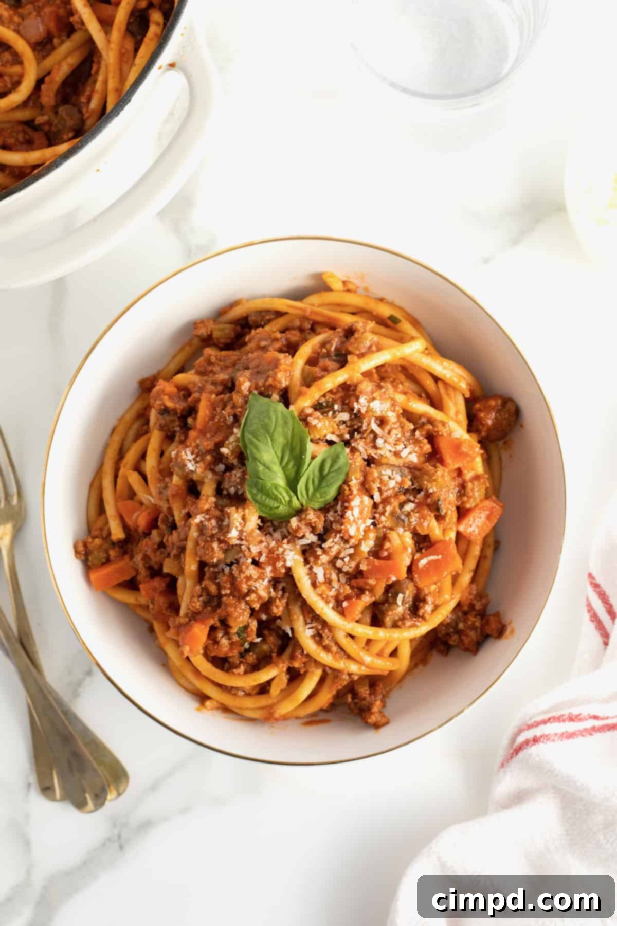 Authentic Bucatini Bolognese Perfection 11 The Best Bucatini Bolognese by The BakerMama