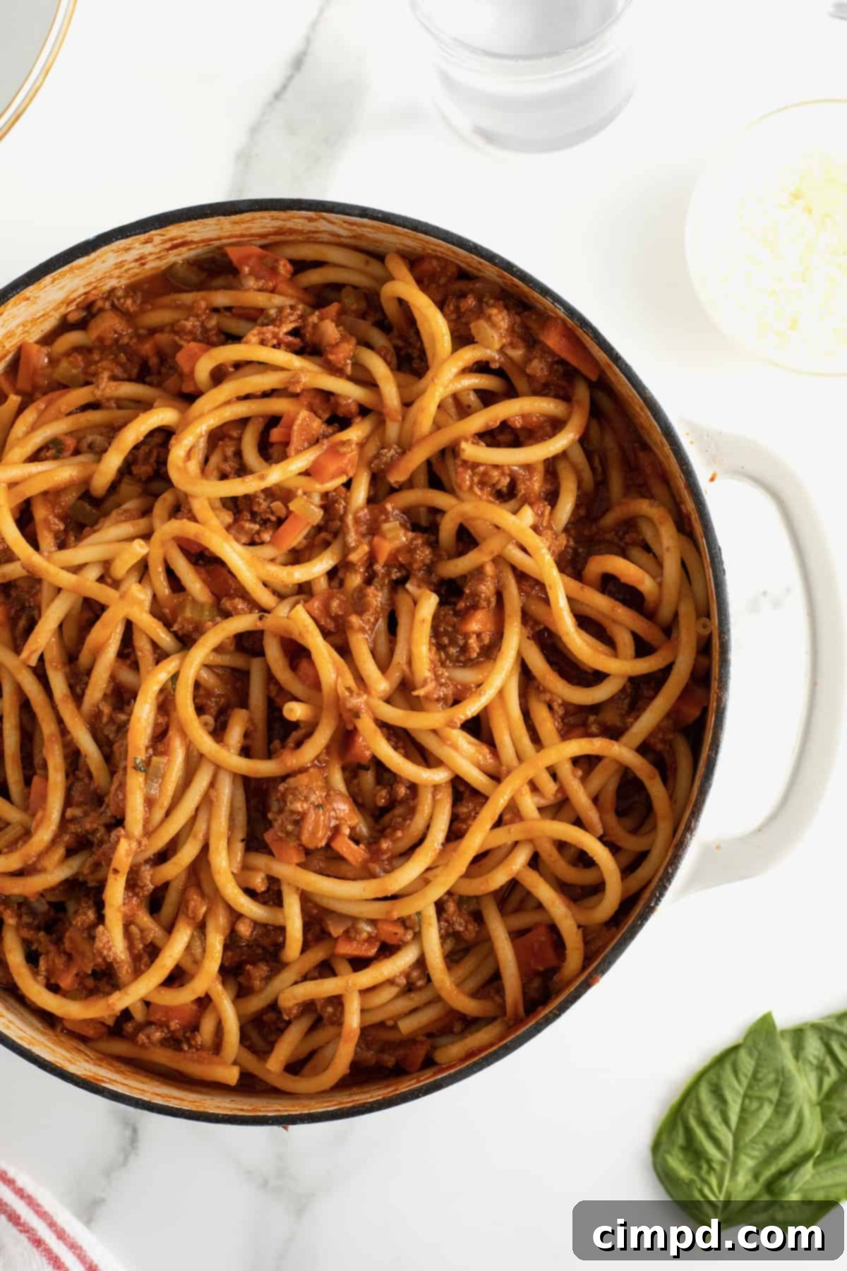 Authentic Bucatini Bolognese Perfection 4 The Best Bucatini Bolognese by The BakerMama