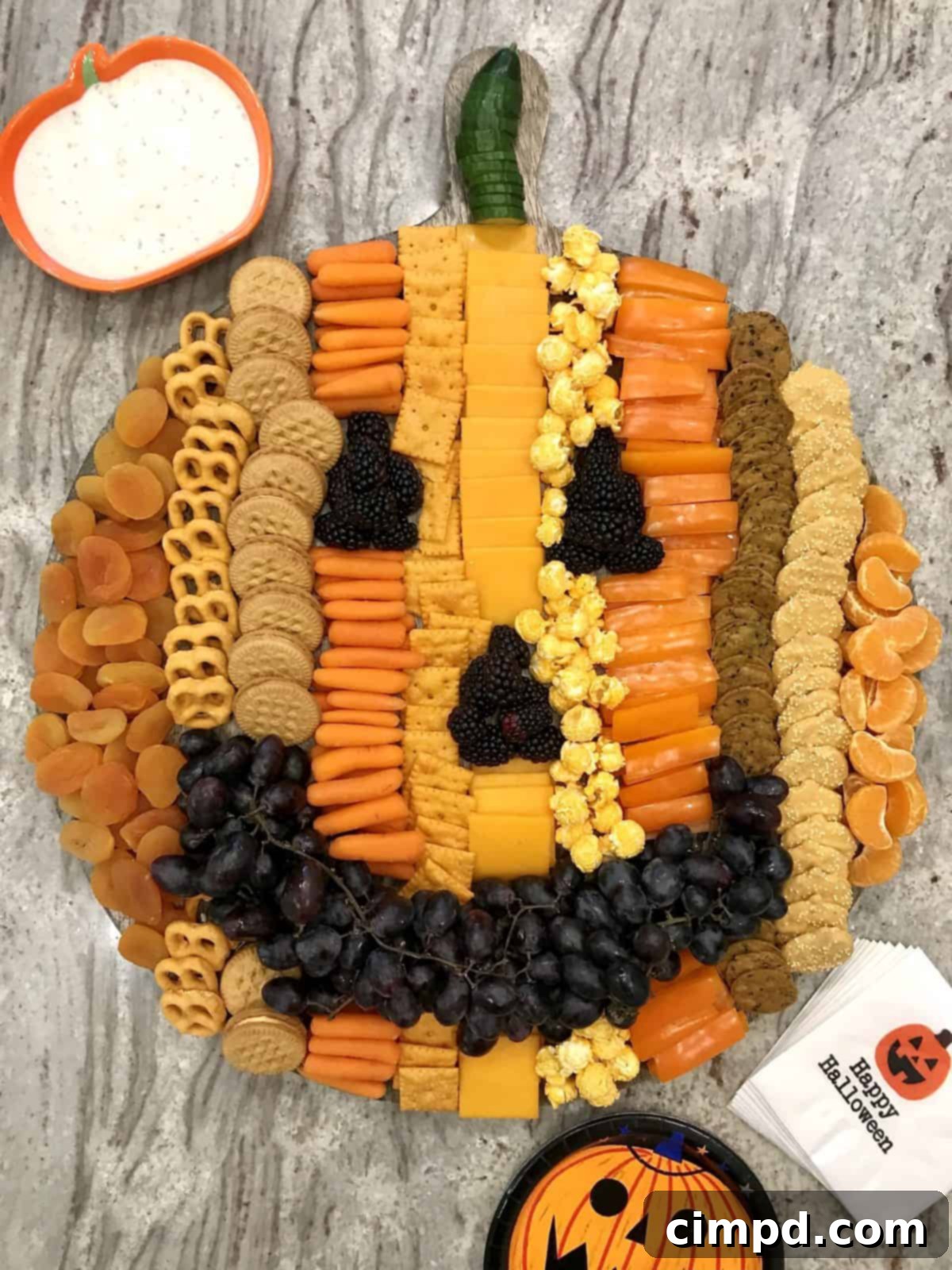 Pumpkin Snack Board by The BakerMama
