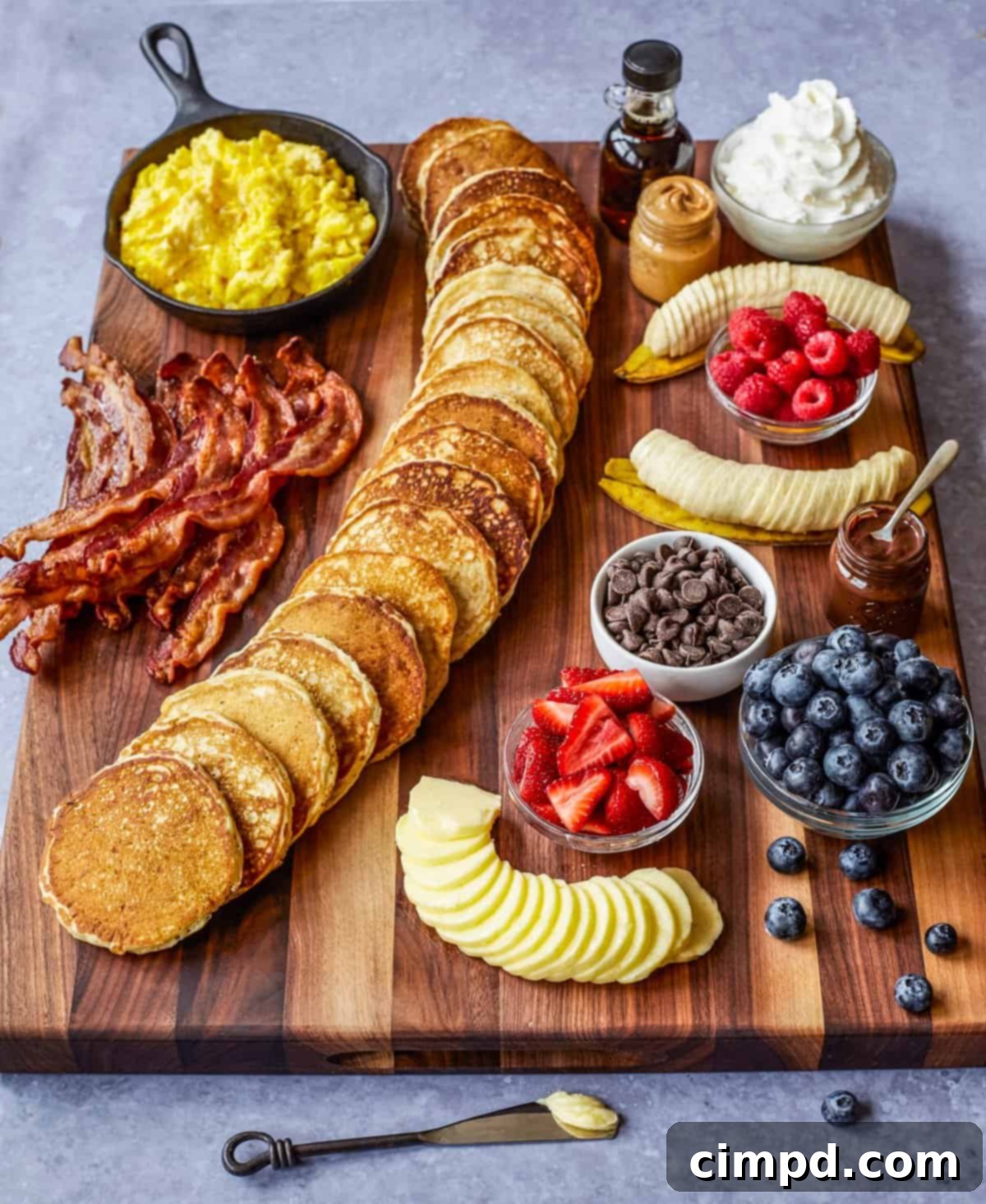 A selection of high-quality wooden boards, perfect for assembling a large and impressive pancake charcuterie board.